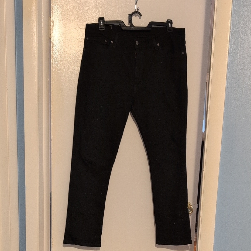 Levi's Mens Black Straight Jeans Classic Style